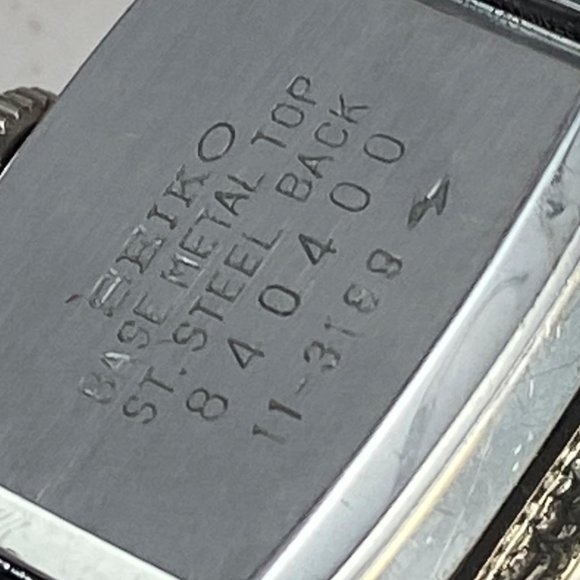 Vintage Seiko Hand Wind Dress Wrist Watch Blue Dial Silver hands and markers - Picture 7 of 7